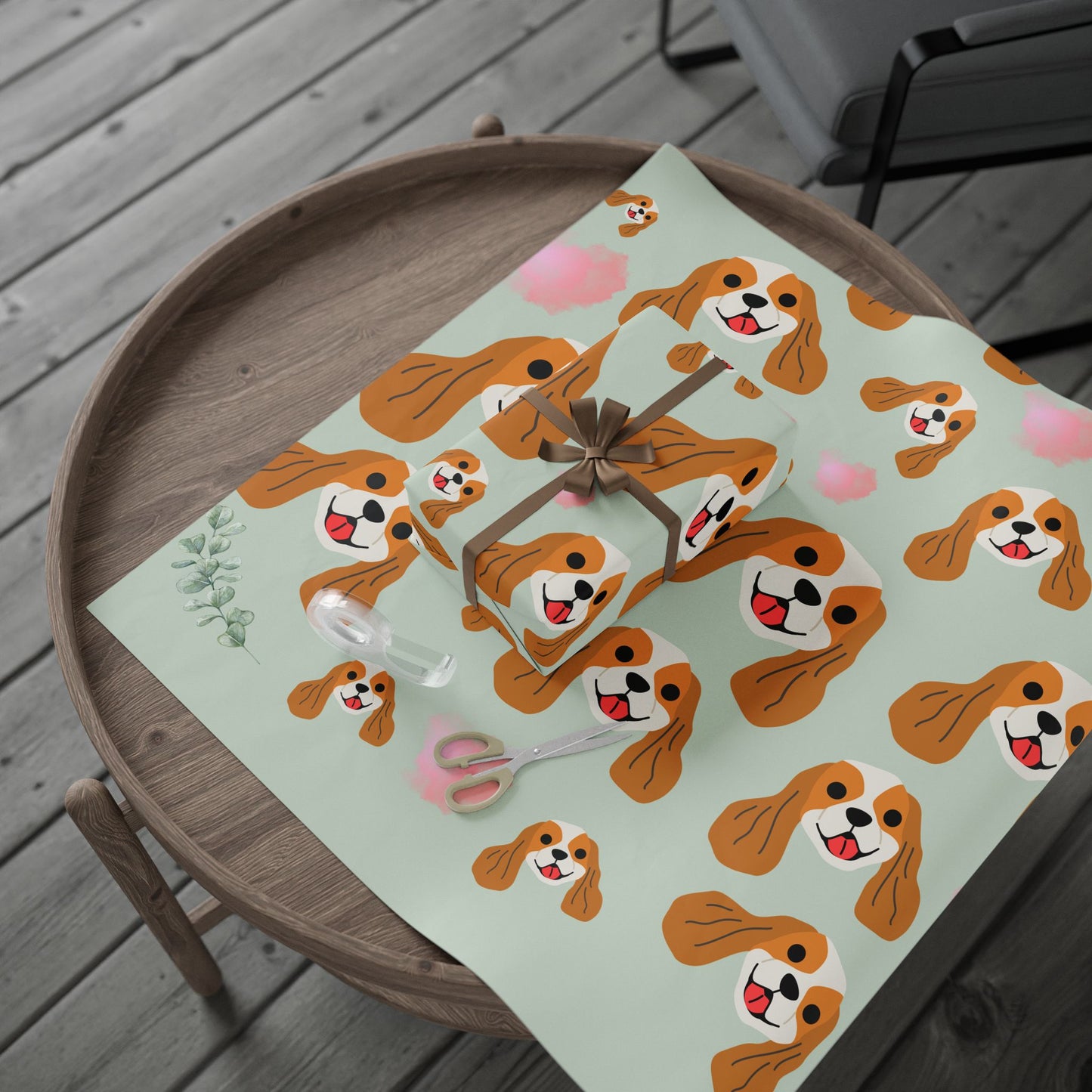 Dog-Themed Wrapping Paper, Cute Pet Gift Wrap for Birthdays, Holidays, Celebrations, Dog Lover's Wrapping Paper, Playful Puppy Design
