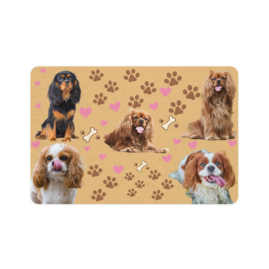 Cute Dog Print Pet Food Mat, Dog Feeding Mat, Dog Bowl Mat, Puppy Decorations, Dog Lovers Gift, Pet Accessories