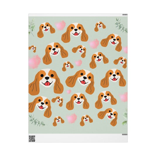 Dog-Themed Wrapping Paper, Cute Pet Gift Wrap for Birthdays, Holidays, Celebrations, Dog Lover's Wrapping Paper, Playful Puppy Design